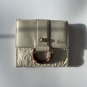 Authentic Gucci Bamboo D Ring Wallet